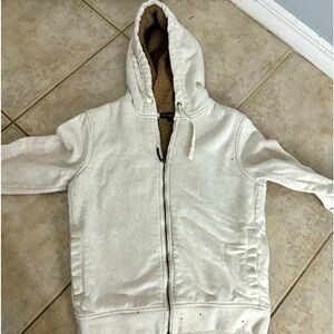 Banana Republic cream color  zip up